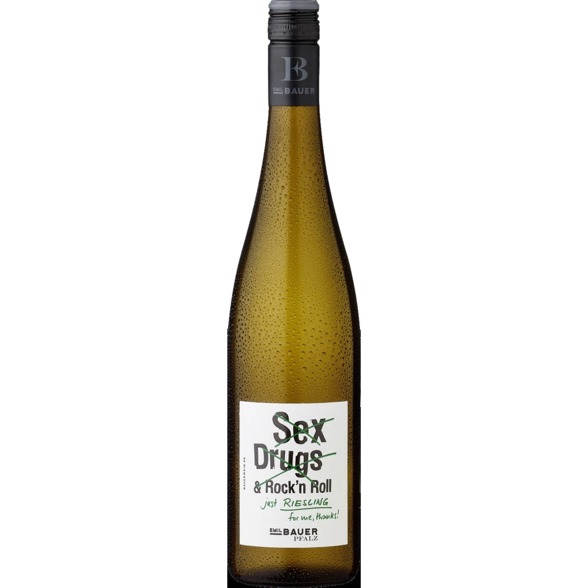 Bauer Riesling No Sex, Trocken, Pfalz, Pfalz, 2023, Weißwein Bauer Riesling No Sex, Trocken, Pfalz, Pfalz, 2023, Weißwein von Weingut Emil Bauer GbR Walsheimer Straße 18 76829 Landau-Nußdorf - Deutschland