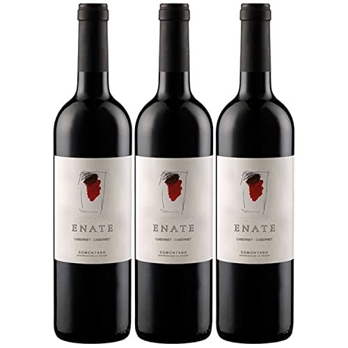 Enate Cabernet - Cabernet DO Rotwein Wein Trocken Spanien Inkl. FeinWert E-Book (3 x 0,75l) von Weingut Enate