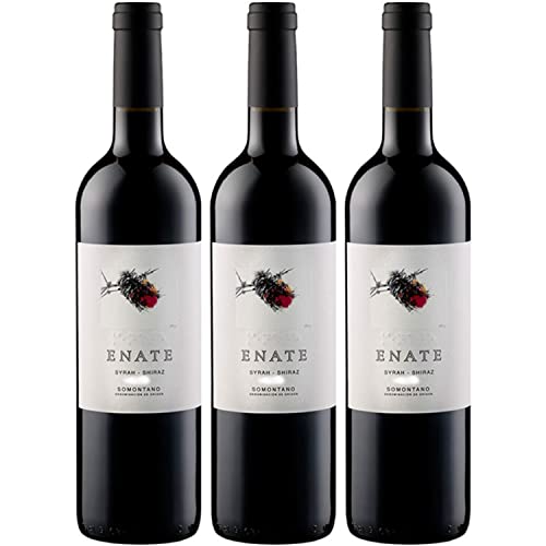 Enate Syrah Shiraz DO Rotwein Wein Trocken Spanien I Visando Paket (3 x 0,75l) von Weingut Enate