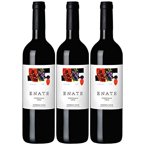 Enate Tempranillo DO Rotwein Wein Cuvée Trocken Spanien I Visando Paket (3 x 0,75l) von Weingut Enate