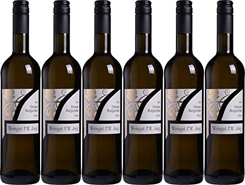 6x Grauer Burgunder trocken 2023 - Weingut F.W. Jung, Nahe - Weißwein von Weingut F.W. Jung
