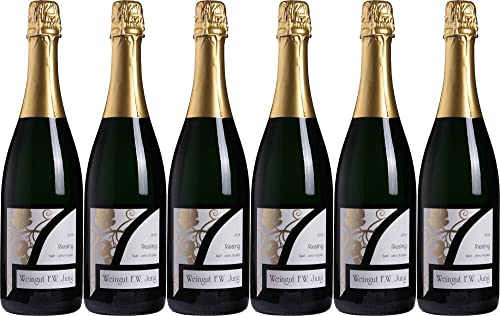 6x Riesling Sekt extra-trocken 2020 - Weingut F.W. Jung - Weißwein von Weingut F.W. Jung