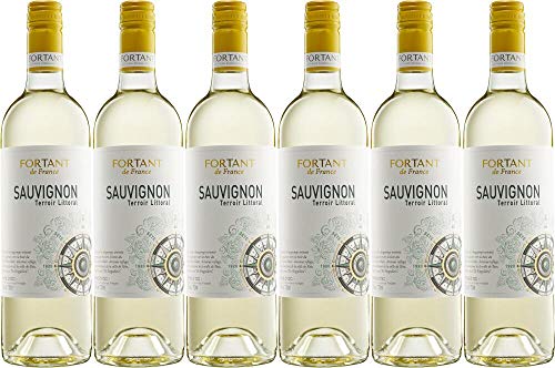 6x Sauvignon Blanc Littoral 2019 - Weingut Fortant de France, Languedoc - Weißwein von Weingut Fortant de France