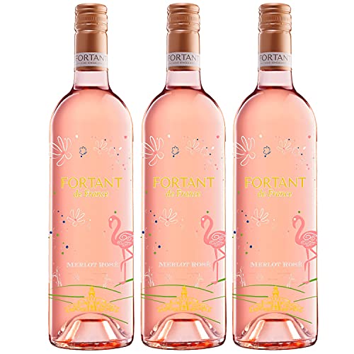 Fortant der France Merlot Rosé Edition Roséwein Wein halbtrocken Frankreich (3 Flaschen) von Weingut Fortant de France