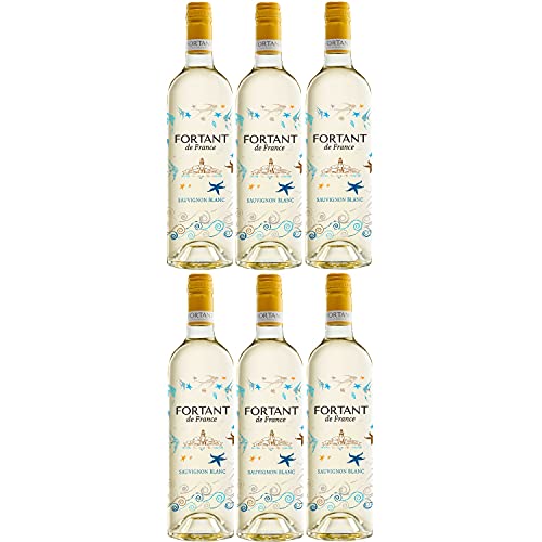 Fortant der France Sauvignon Blanc Edition Weißwein Wein halbtrocken Frankreich (6 Flaschen) von Weingut Fortant de France