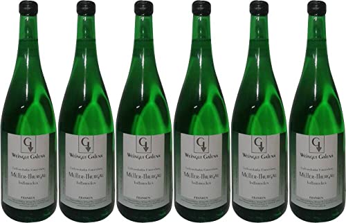 6x Müller-Thurgau halbtrocken 2021 - Weingut Galena, Franken - Weißwein von Weingut Galena
