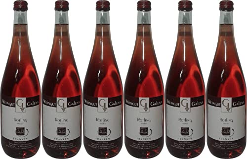 6x Rotling feinherb 2021 - Weingut Galena, Franken - Rosé von Weingut Galena