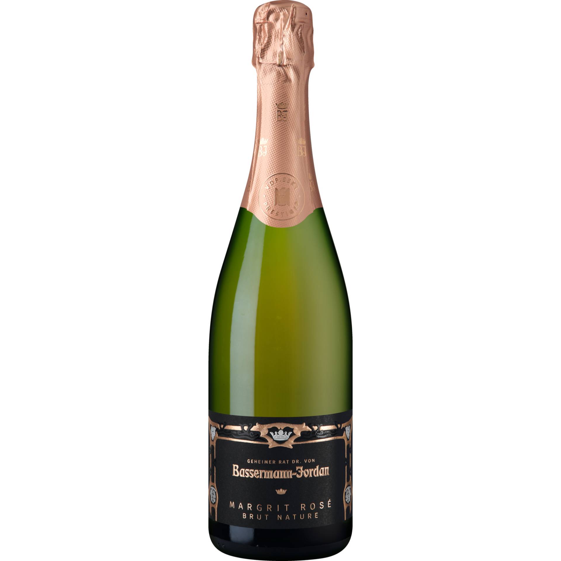 Margrit Rosé Sekt, Brut, Deutscher Sekt, Deutscher Sekt, 2017, Schaumwein Margrit Rosé Sekt, Brut, Deutscher Sekt, Deutscher Sekt, 2017, Schaumwein von Weingut Geheimer Rat Dr. von Bassermann-Jordan GmbH, D - 67146 Deidesheim