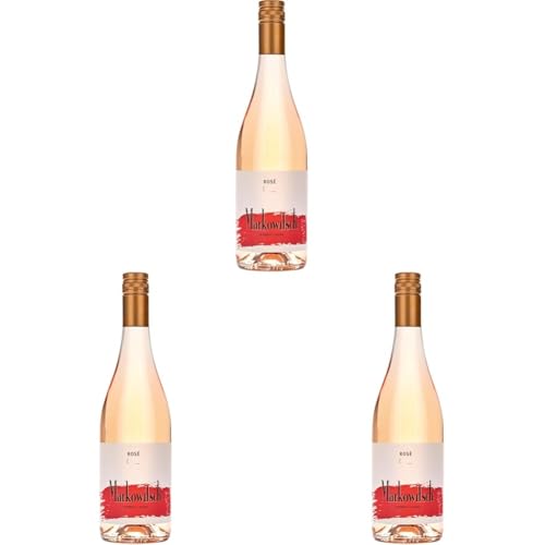 Weingut Gerhard Markowitsch Rose Qualitätswein aus dem Carnuntum Zweigelt Roséwein trocken (1 x 0.75 l) (Packung mit 3) von Weingut Gerhard Markowitsch