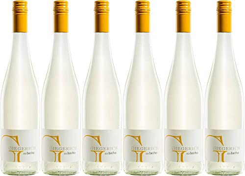 6x Bacchus trocken 2022 - Weingut Giegerich, Franken - Weißwein von Weingut Giegerich