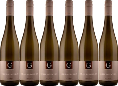 6x Gelber Muskateller 2022 - Weingut Giegerich, Franken - Weißwein von Weingut Giegerich