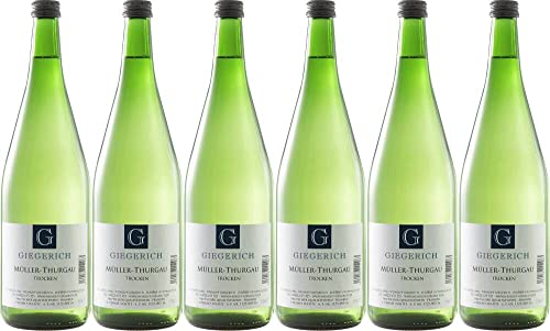 6x Müller-Thurgau trocken 1,0 ltr. 2022 - Weingut Giegerich, Franken - Weißwein von Weingut Giegerich