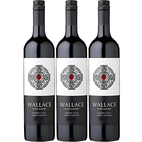 Glaetzer Wallace Barossa Valley Rotwein Cuvée veganer Wein trocken Australien I Visando Paket (3 x 0,75l) von Weingut Glaetzer