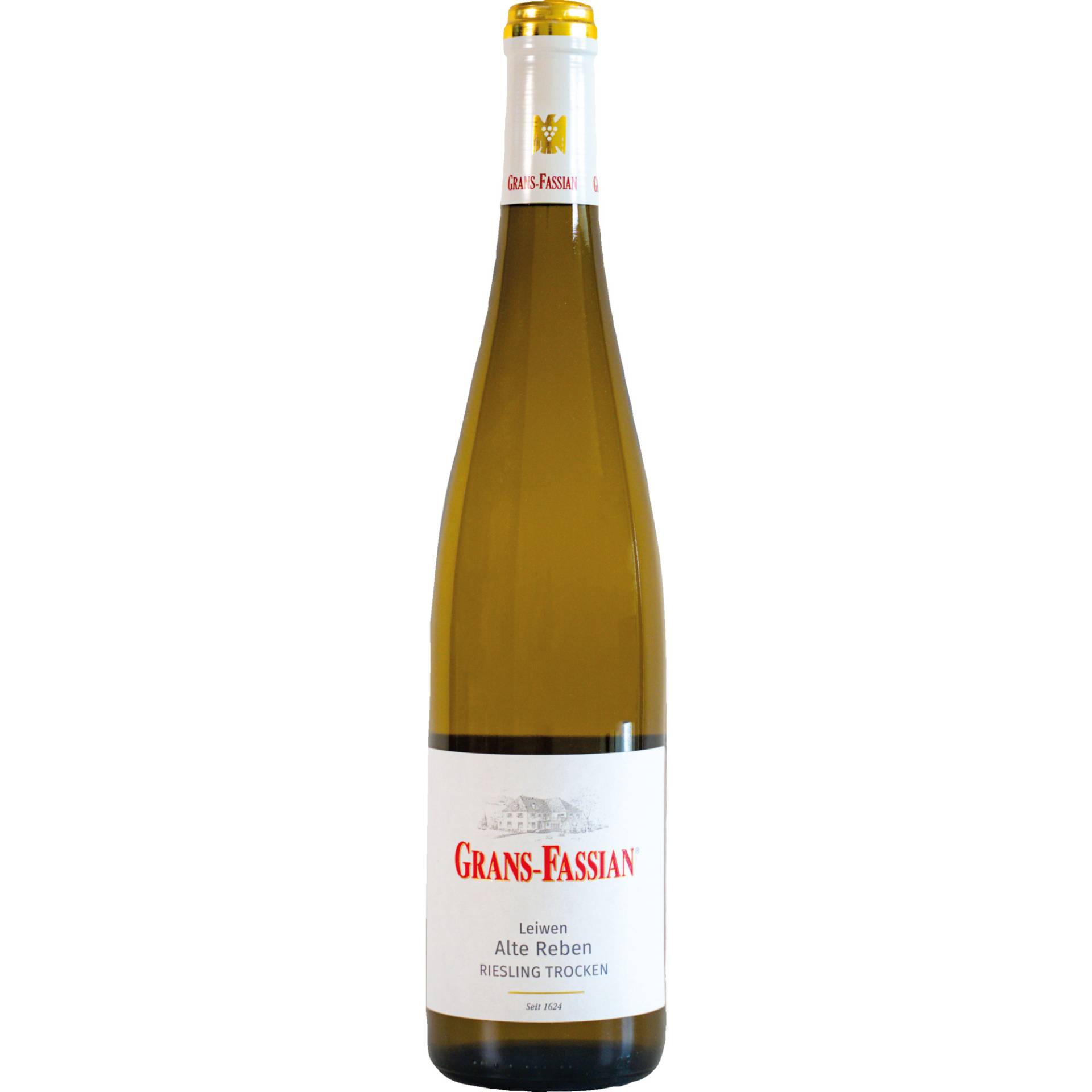 Leiwener Riesling Alte Reben, Trocken, Mosel, Mosel, 2021, Weißwein von Weingut Grans-Fassian, D - 54340 Leiwen