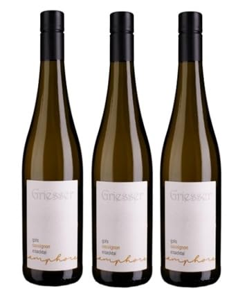 3x 0,75l - 2021er - Weingut Griesserhof - Amphore - Sauvignon - Eisacktal - Valle Isarco D.O.P. - Südtirol - Italien - Weißwein trocken 3x 0,75l - 2021er - Weingut Griesserhof - Amphore - Sauvignon - Eisacktal - Valle Isarco D.O.P. - Südtirol - Italien - Weißwein trocken von Weingut Griesserhof