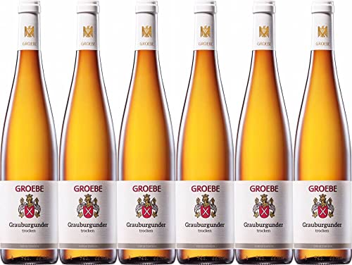 6x Groebe Grauburgunder 2021 - Weingut Groebe am Bergkloster, Rheinhessen - Weißwein von Weingut Groebe am Bergkloster