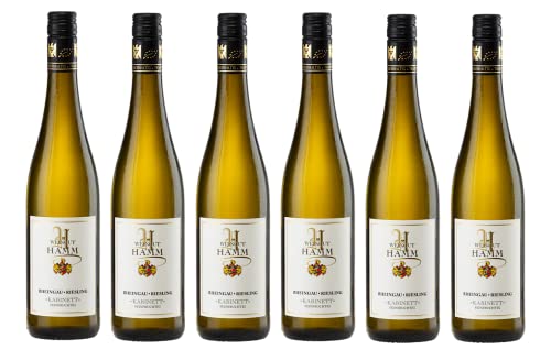 6x 0,75l - 2022er - Weingut Hamm - Riesling - Kabinett - Prädikatswein Rheingau - Deutschland - Weißwein lieblich 6x 0,75l - 2022er - Weingut Hamm - Riesling - Kabinett - Prädikatswein Rheingau - Deutschland - Weißwein lieblich von Weingut Hamm