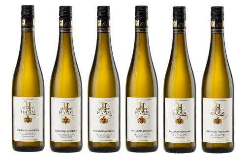 6x 0,75l - Weingut Hamm - Riesling Kabinett feinfruchtig - Prädikatswein Rheingau - Deutschland - Weißwein lieblich von Weingut Hamm