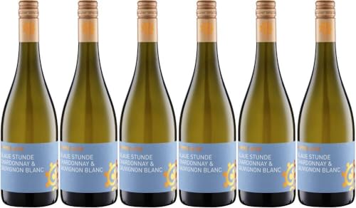 6x Blaue Stunde Chardonnay Sauvignon Blanc trocken 2022 - Weingut Hammel, Pfalz - Weißwein von Weingut Hammel