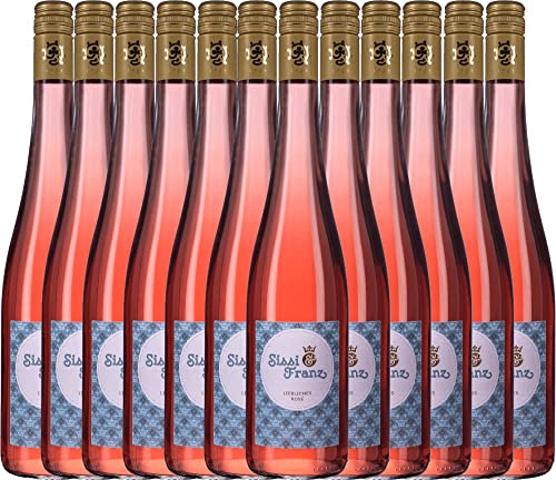 Sissi & Franz liebliches Rosé Weingut Hammel Roséwein 12 x 0,75l VINELLO - 12 x Weinpaket inkl. kostenlosem VINELLO.weinausgießer von Weingut Hammel