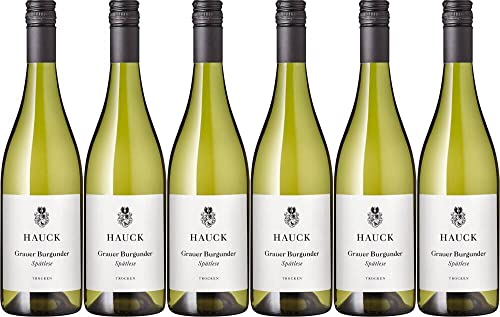 6x Grauer Burgunder Spätlese trocken Hauck 2022 - Weingut Hauck, Rheinhessen - Weißwein von Weingut Hauck