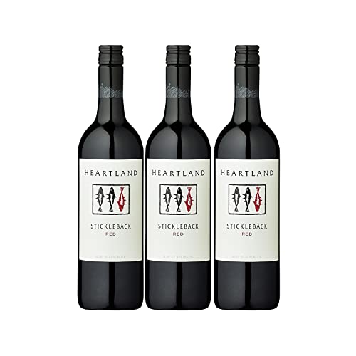 Heartland Stickleback Red Rotwein veganer Wein trocken Australien I Versanel Paket (3 x 0,75l) von Weingut Heartland