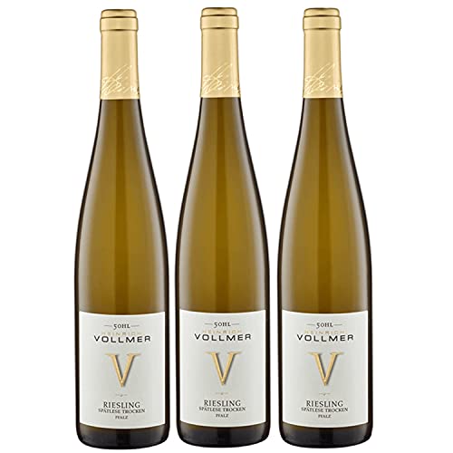 Vollmer 50 HL Gewürztraminer Weißwein Wein trocken (3 Flaschen) von Weingut Heinrich Vollmer