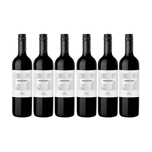 Hereford Shiraz Rotwein veganer Wein trocken Argentinien I Visando Paket (6 x 0,75l) von Weingut Hereford