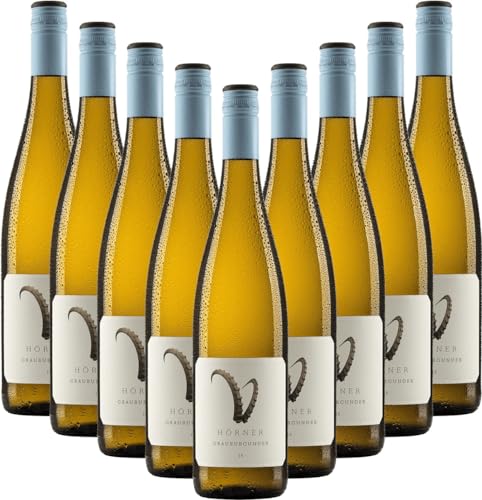 Steinbock Grauburgunder Weingut Hörner Weißwein 9 x 0,75l VINELLO - 9 x Weinpaket inkl. kostenlosem VINELLO.weinausgießer von Weingut Hörner