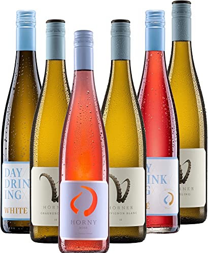 Weine vom Weingut Hörner - 6 x 0,75l VINELLO - 6er - Weinpaket inkl. kostenlosem VINELLO.weinausgießer von Weingut Hörner