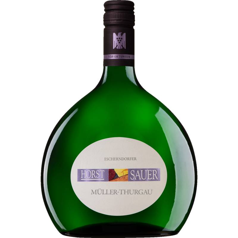 Escherndorfer Müller-Thurgau, Trocken, Franken, Franken, 2023, Weißwein von Weingut Horst Sauer, Bocksbeutelstr. 14, D - 97332 Escherndorf