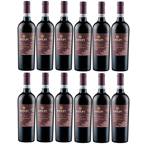 ILatium Morini Valpolicella DOC Rotwein Wein Trocken Italien I Versanel Paket (12 Flaschen) von Weingut ILatium