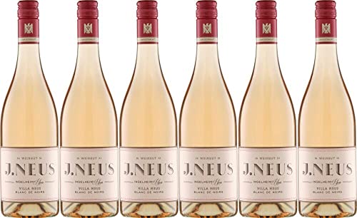 6x Villa Neus Blanc de Noirs VdP.Gutswein trocken 2021 - Weingut J. Neus, Rheinhessen - Weißwein von Weingut J. Neus