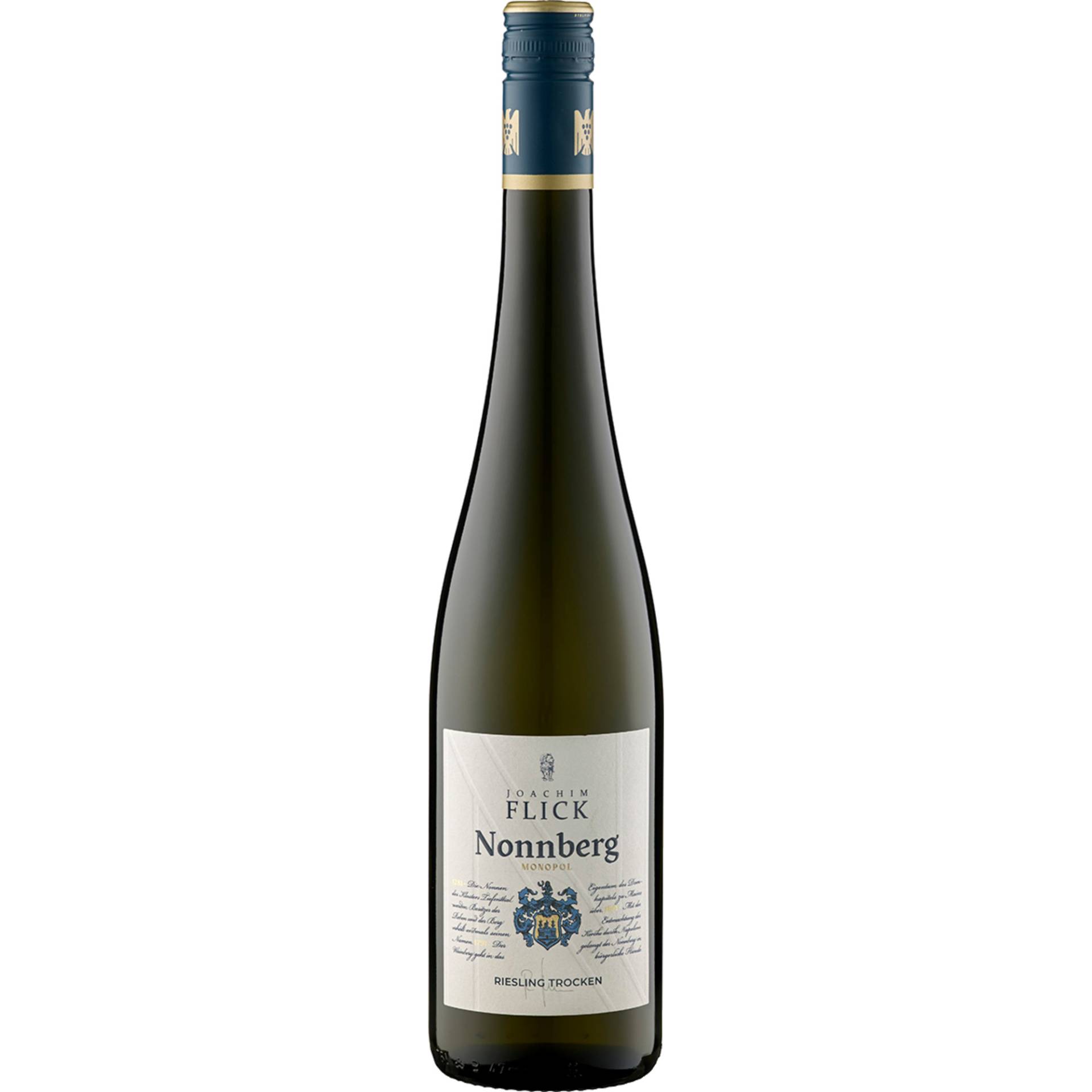 Flick Nonnberg Monopol Riesling, Trocken, Rheingau, Rheinhessen, 2023, Weißwein Flick Nonnberg Monopol Riesling, Trocken, Rheingau, Rheinhessen, 2023, Weißwein von Weingut Joachim Flick, D-65439 Flörsheim-Wicker