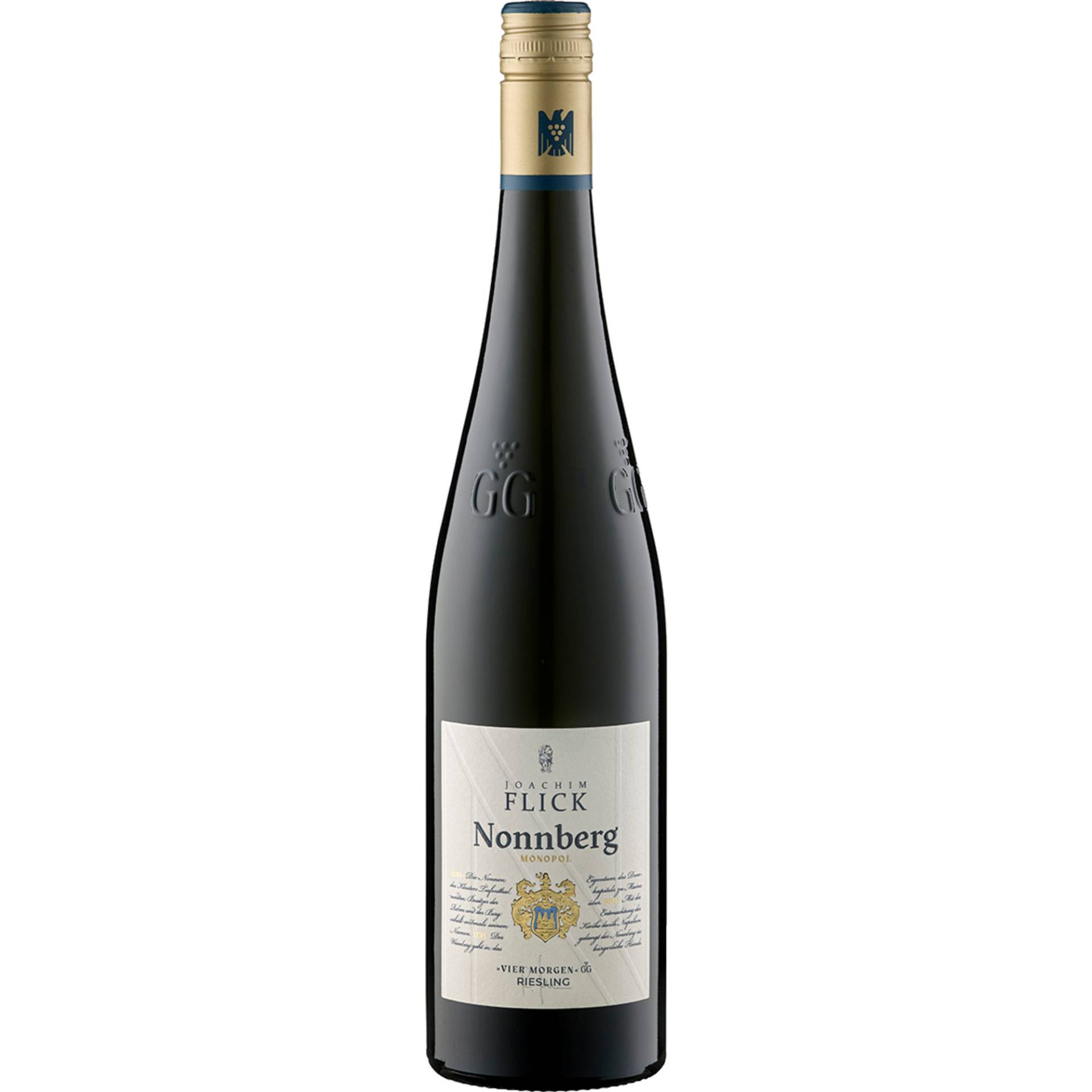 Nonnberg Vier Morgen Riesling GG, Trocken, Rheingau, Rheingau, 2020, Weißwein Nonnberg Vier Morgen Riesling GG, Trocken, Rheingau, Rheingau, 2020, Weißwein von Weingut Joachim Flick, D-65439 Flörsheim-Wicker