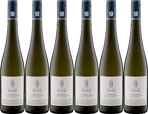 6x Lorchhausen Riesling trocken -Ortswein- 2021 - Weingut Joachim Flick, Rheingau - Weißwein von Weingut Joachim Flick