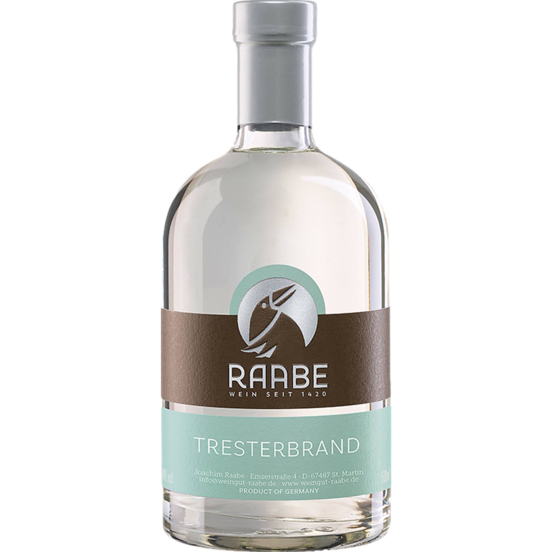 Raabe´s Tresterbrand Pfälzer Geister, Deutschland, 0,5 L, 40 % Vol., Pfalz, Spirituosen Raabe´s Tresterbrand Pfälzer Geister, Deutschland, 0,5 L, 40 % Vol., Pfalz, Spirituosen von Weingut Joachim Raabe
