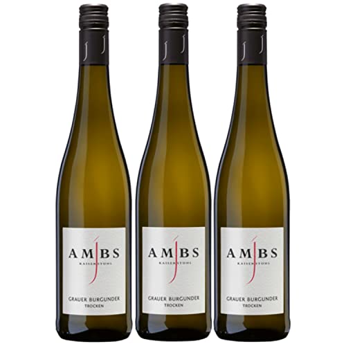 Josef Ambs Grauer Burgunder Weißwein Wein trocken Deutschland I Versanel Paket (3 x 0,75l) von Weingut Josef Ambs