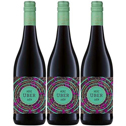 Josef Ambs Herz über Kopf Rotwein badischer Wein trocken Deutschland I Visando Paket (3 x 0,75l) von Weingut Josef Ambs