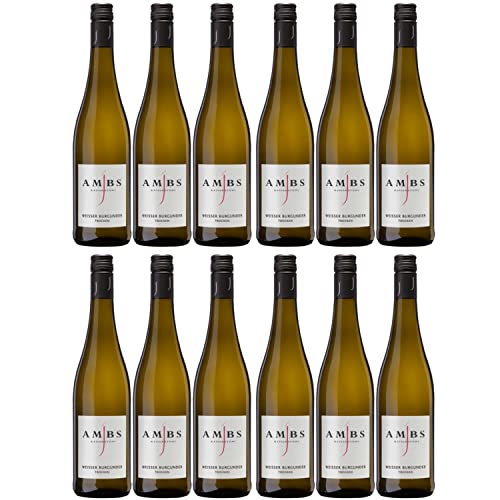 Josef Ambs Weißer Burgunder Weißwein Wein trocken Deutschland I Versanel Paket (12 x 0,75l) von Weingut Josef Ambs