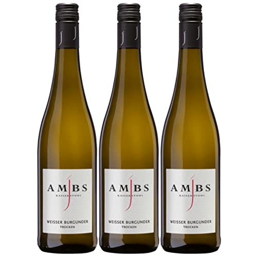Josef Ambs Weißer Burgunder Weißwein Wein trocken Deutschland I Versanel Paket (3 x 0,75l) von Weingut Josef Ambs
