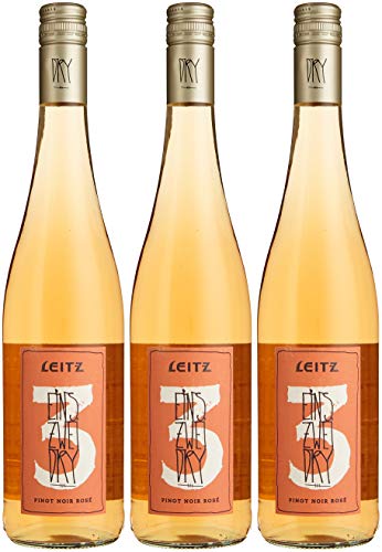 Weingut Josef Leitz EINS-ZWEI-DRY Pinot Noir Rosé QbA 2015 trocken (3 x 0.75 l) von Weingut Josef Leitz