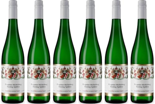 6x Piesporter Michelsberg Spätlese Riesling Süß 2023 - Weingut Josef Reuscher Erben, Mosel - Weißwein von Weingut Josef Reuscher Erben