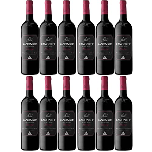 Weingut Kanonkop Kanonkop Black Label Pinotage Stellenbosch Rotwein Wein trocken Südafrika I Visando Paket (12 x 0,75l) von Weingut Kanonkop