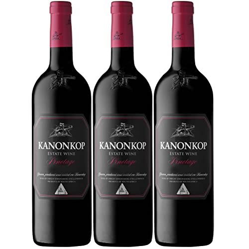 Kanonkop Black Label Pinotage Stellenbosch Rotwein Wein trocken Südafrika I Visando Paket (3 x 0,75l) von Weingut Kanonkop