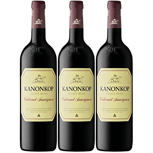 Kanonkop Cabernet Sauvignon Stellenbosch Rotwein Wein trocken Südafrika I Visando Paket (3 x 0,75l) von Weingut Kanonkop