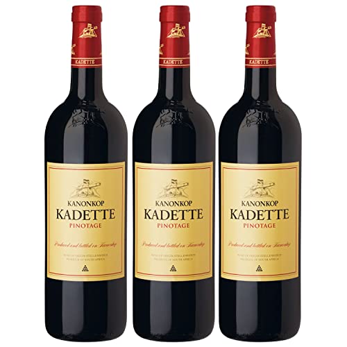 Kanonkop Kadette Cape Blend Stellenbosch Rotwein Wein trocken Südafrika I Visando Paket (3 x 0,75l) von Weingut Kanonkop