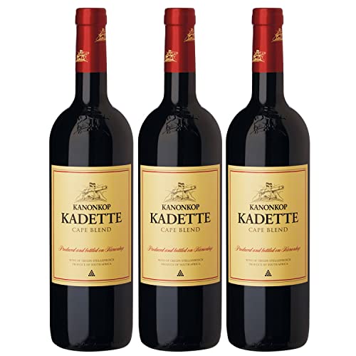 Kanonkop Kadette Cape Blend Stellenbosch trocken Südafrika I Visando Paket (3 x 0,75l) von Weingut Kanonkop