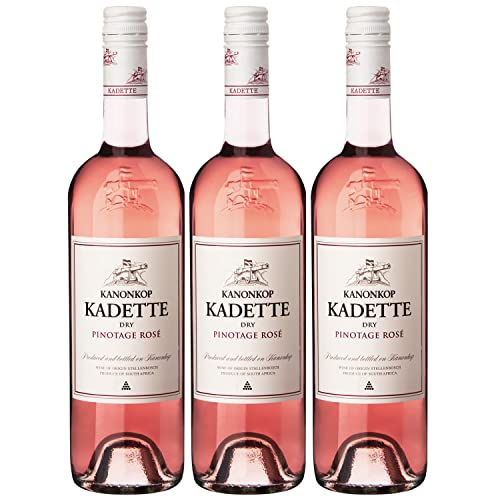 Kanonkop Kadette Pinotage Rosé Stellenbosch Roséwein Wein trocken Südafrika I Visando Paket (3 x 0,75l) von Weingut Kanonkop