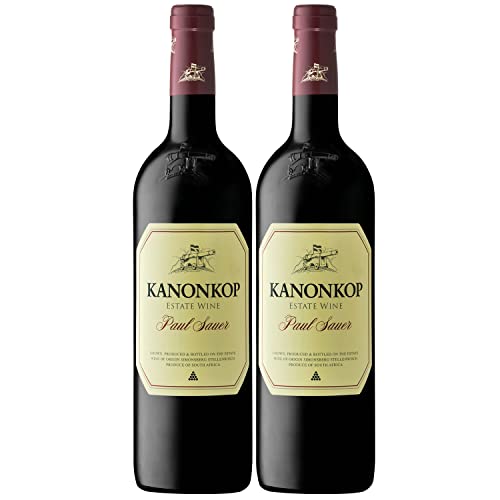 Kanonkop Paul Sauer Stellenbosch Rotwein Wein trocken Südafrika I Visando Paket (2 x 0,75l) von Weingut Kanonkop